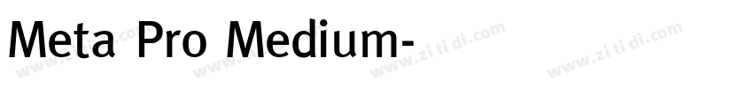 Meta Pro Medium字体转换